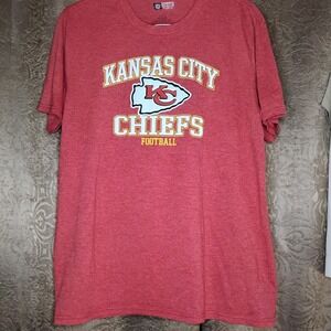 Kansas City Chiefs Brand Red NFL T-Shirt Men's Sz Large -C